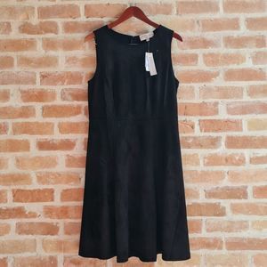 Anthropologie Philosophy Black Dress A-Line, Midi, Scoopneck, Sleeveless Size 10